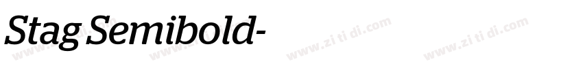 Stag Semibold字体转换